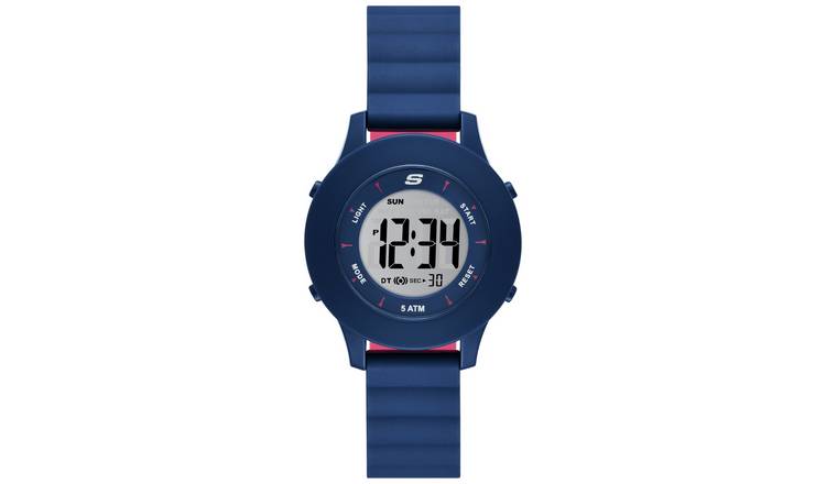 Skechers Rosecrans Magnetic Band Blue Silicone Strap Watch