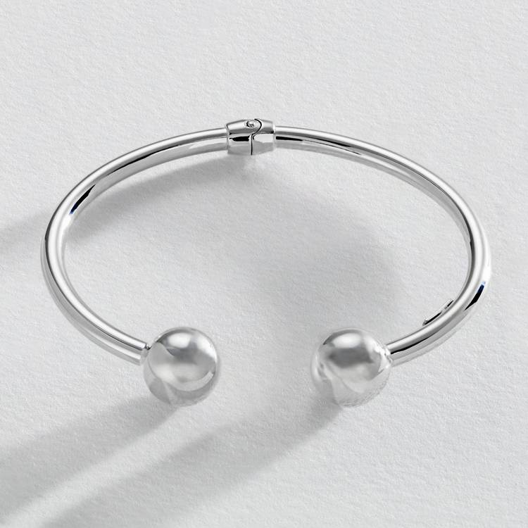 Revere Sterling Silver Hinged Bangle  0