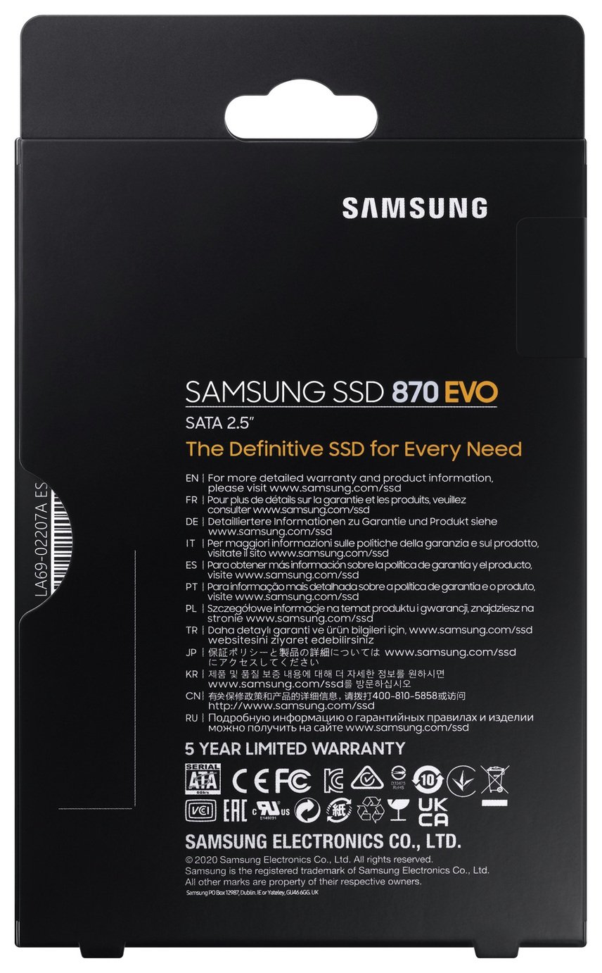 Buy Samsung 870 EVO 2TB Internal SSD | External hard drives | Argos