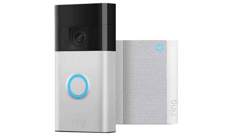 Ring Battery Video Doorbell Pro with Chime - Satin Nickel