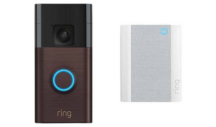 Ring Battery Video Doorbell 2024 & Chime - Venetian Bronze