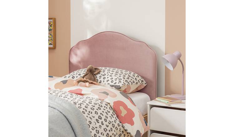 Habitat Kids Sophia Velvet Single Bed Frame – Pink