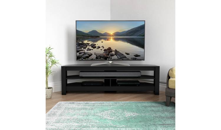 AVF Calibre Up to 65 Inch TV Stand - Rustic Swan Oak & Black