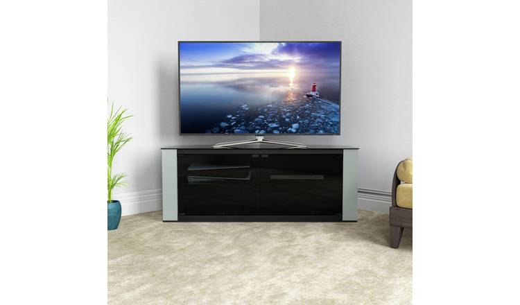 AVF Gallery Up to 60 Inch TV Stand - Pebble Grey & Black