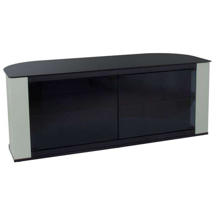 AVF Gallery Up to 60 Inch TV Stand - Pebble Grey & Black 0