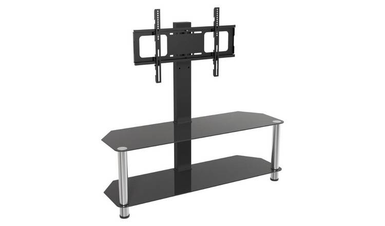 AVF SDCL1140 Up to 65 Inch TV Stand - Black & Chrome