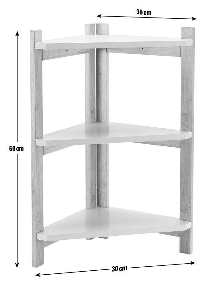 Argos Home 3 Tier Bamboo Corner Shelf Unit Reviews