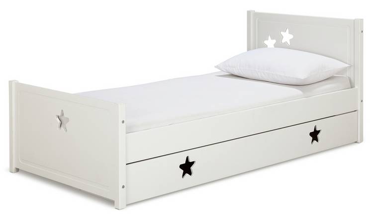 Habitat Stars Single Bed with Drawer - White