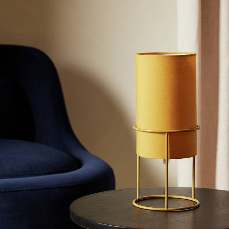 Argos Home Column Table Lamp - Mustard 0
