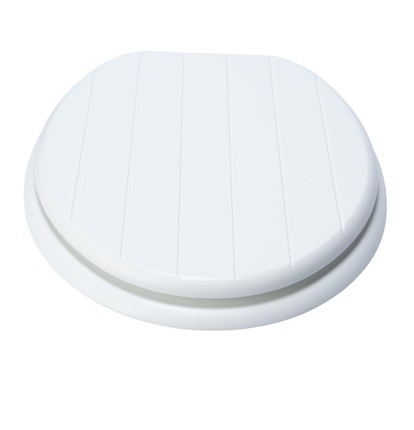 Argos Home Tongue and Groove Style Toilet Seat - White