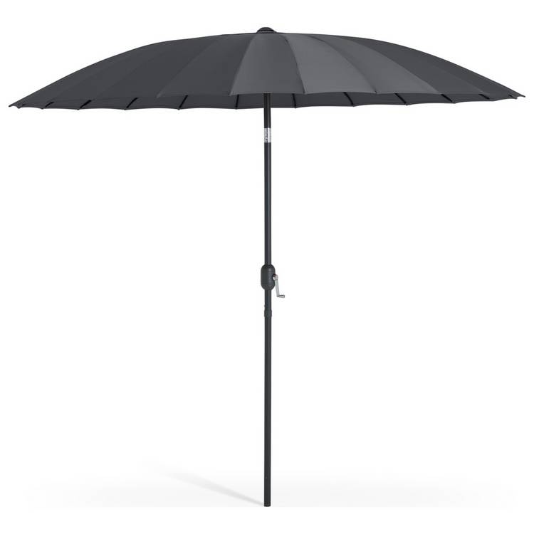 Habitat Shanghai 2.7m Garden Parasol - Grey 0