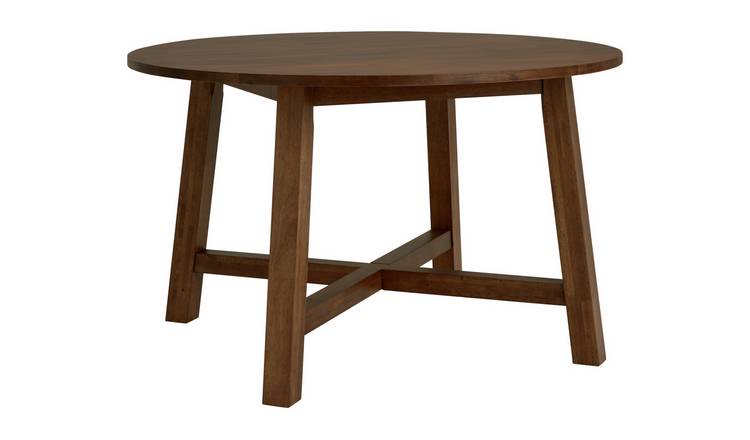 Habitat Trieste Round 4 Seater Dining Table - Walnut