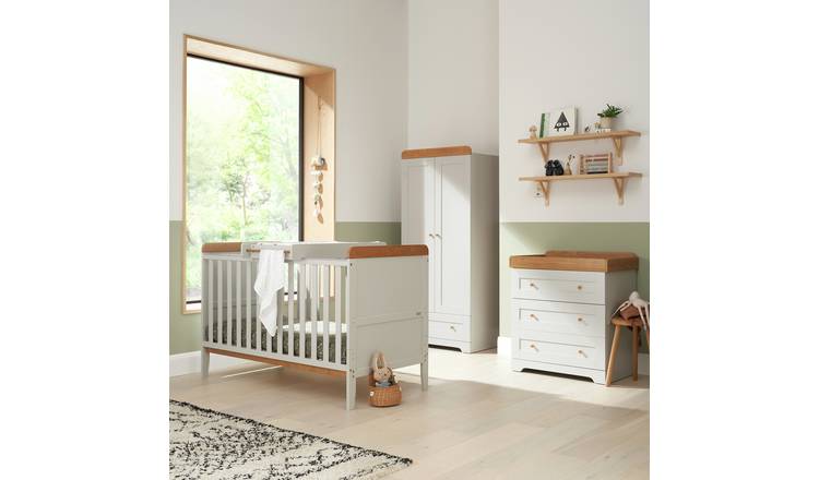 Tutti Bambini Rio 3 Piece Nursery Furniture - Dove Grey