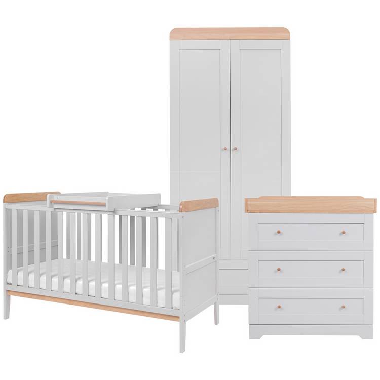 Tutti Bambini Rio 3 Piece Nursery Furniture - Dove Grey 0