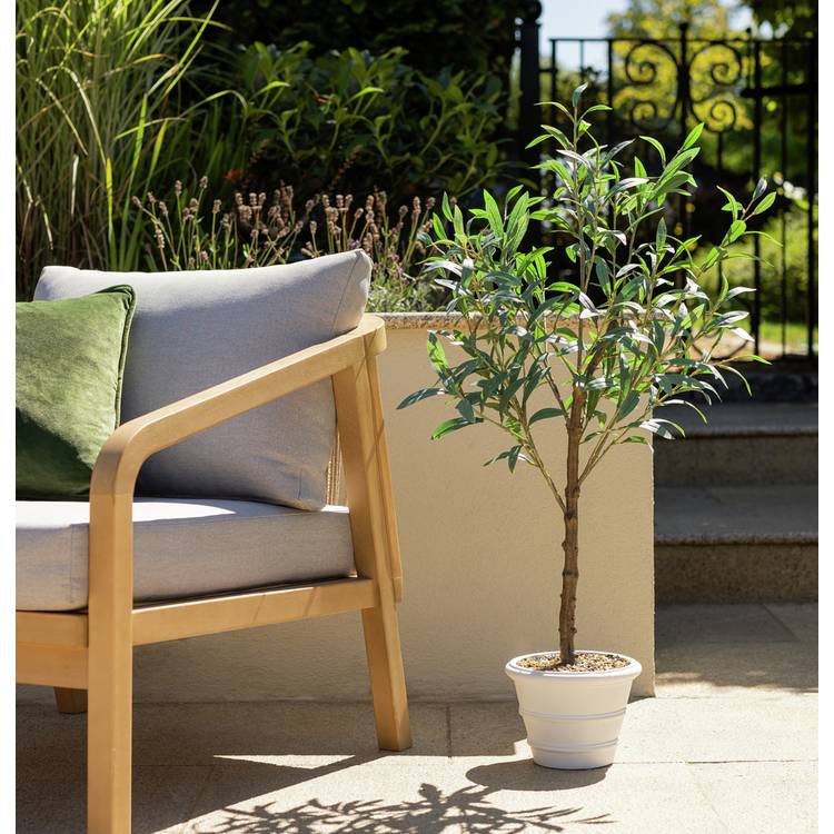 Home 53 inch Tall Faux Olive Tree 0
