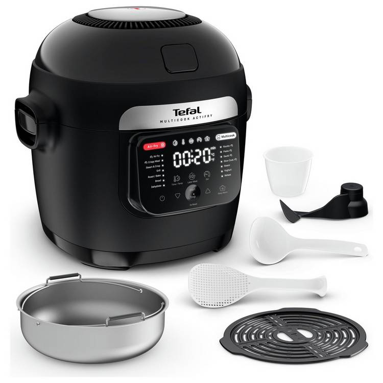 Tefal Multi cook Actifry MY7418G1 6L Air Fryer - Black 0