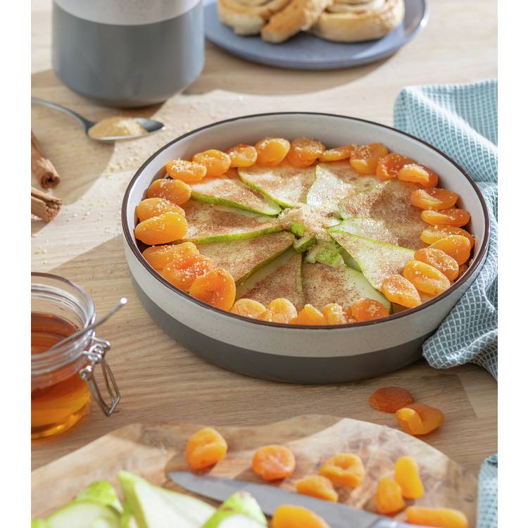 Buy Habitat 24cm Speckle Ceramic Pie Dish Grey Casserole pots