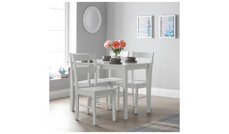 White and deals timber dining chairs