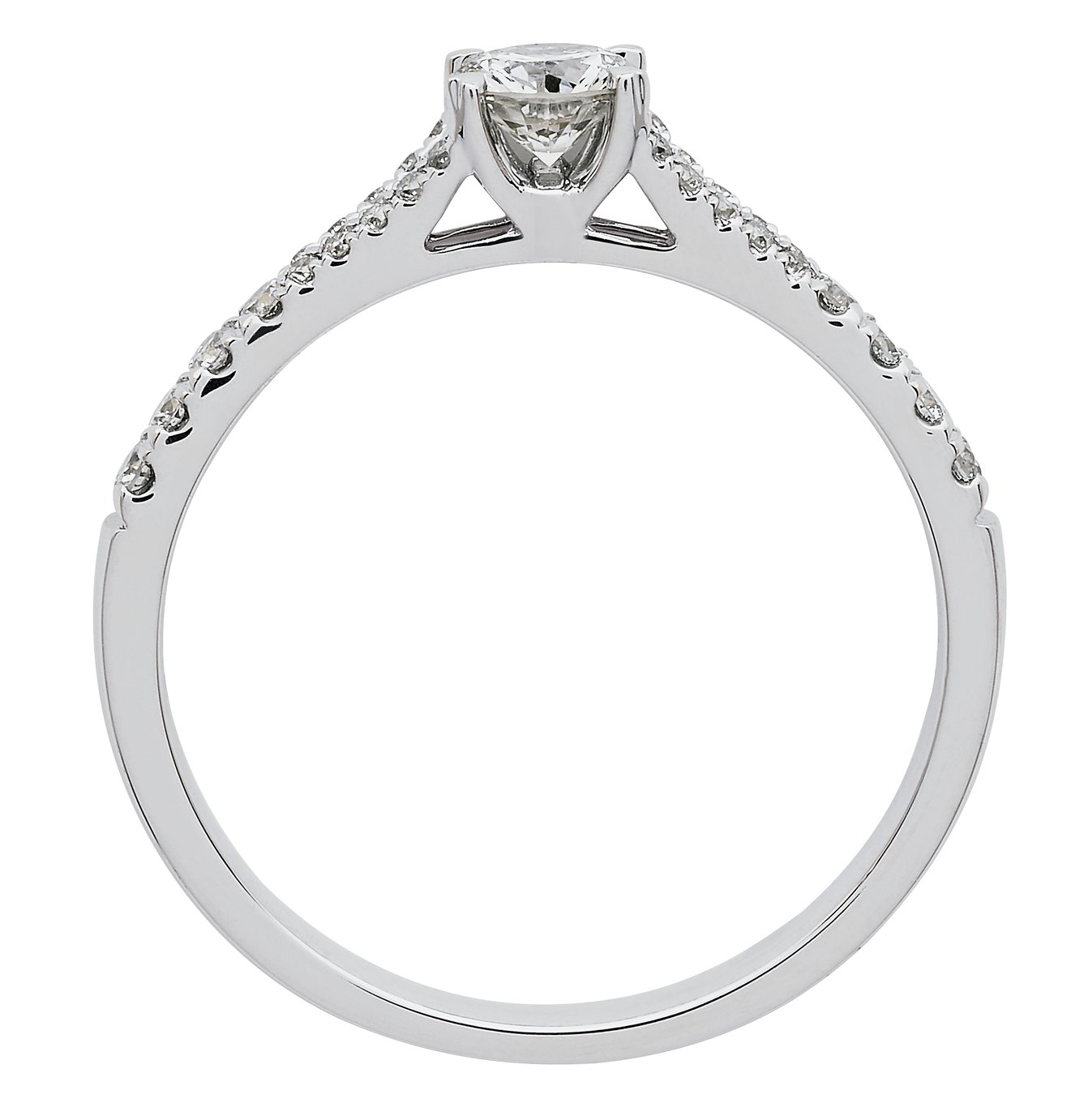Revere 9ct White Gold 0.50cttw Diamond Shoulder Set Ring Review