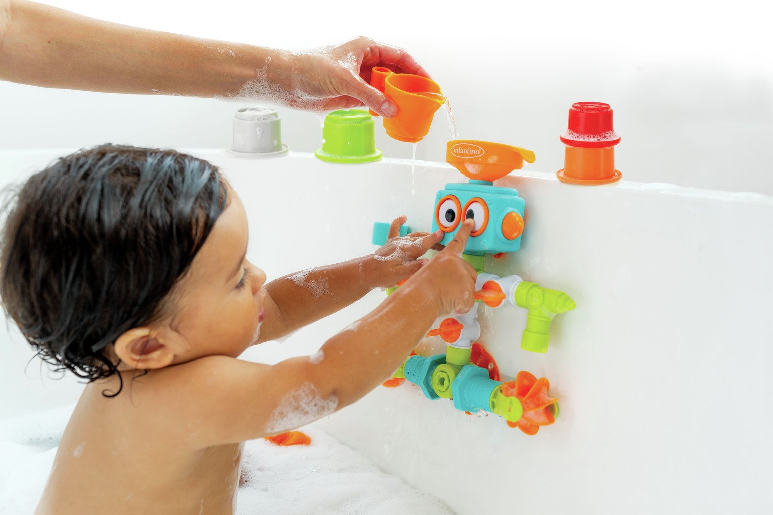 Infantino Bath Robot With Cups