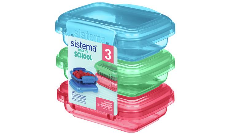 Sistema Pack of 3 Lunch Box