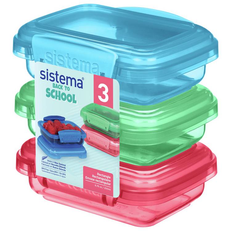 Sistema Pack of 3 Lunch Boxes 0
