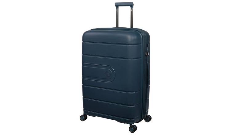 Buy IT Eco Friendly 8 Wheel Large Case Blue Suitcases Argos