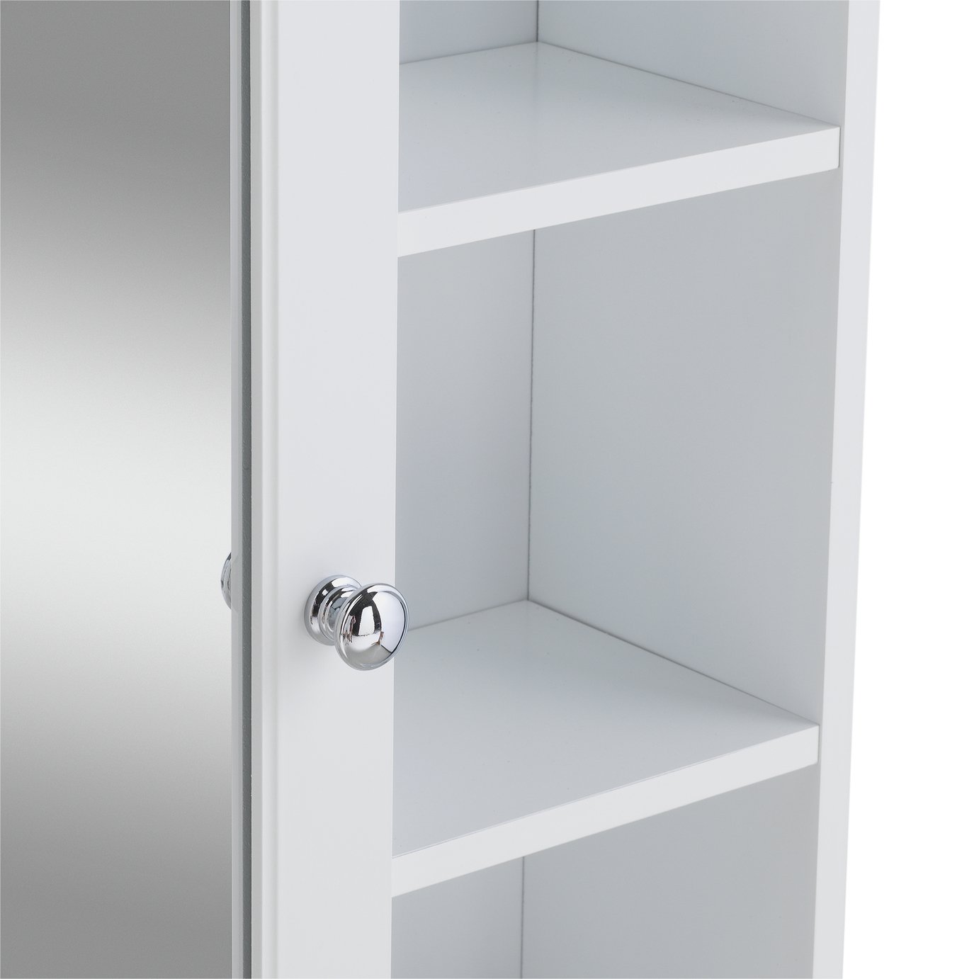 Argos Home 1 Door Open Shelf Mirrored Cabinet Review