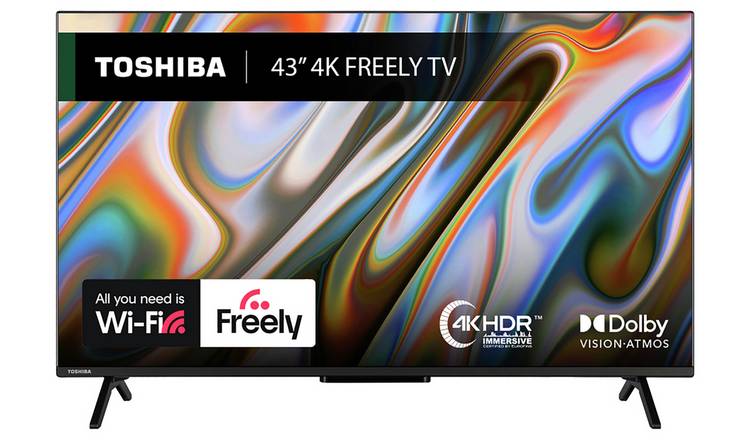 Toshiba 43 Inch 43UV2F53DB Smart 4K UHD HDR LCD Freely TV