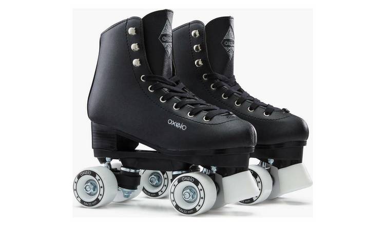 Quad 100 Oxelo Roller Quad Roller Skates Quad 100 Oxelo Buy Decathlon 100  Roller Skates Black