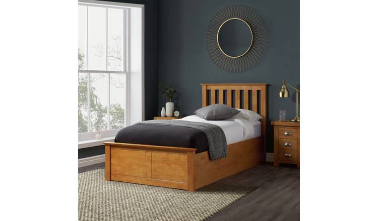 Birlea Phoenix Single End Lift Ottoman Bed - Oak