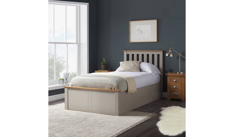 Birlea Phoenix Single End Lift Ottoman Bed - Pearl Grey