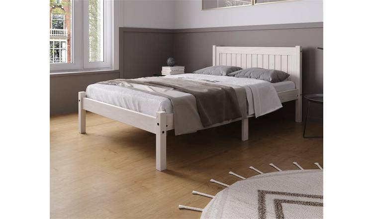 Birlea Rio Small Double Wooden Bed Frame  - White