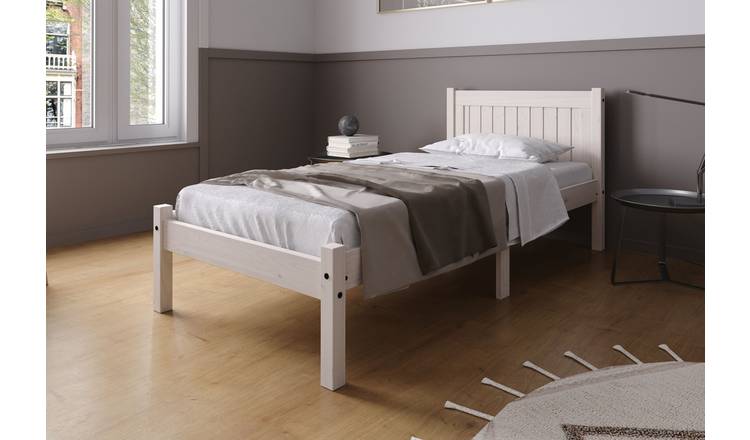 Birlea Rio Single Bed Frame with Mattress - White