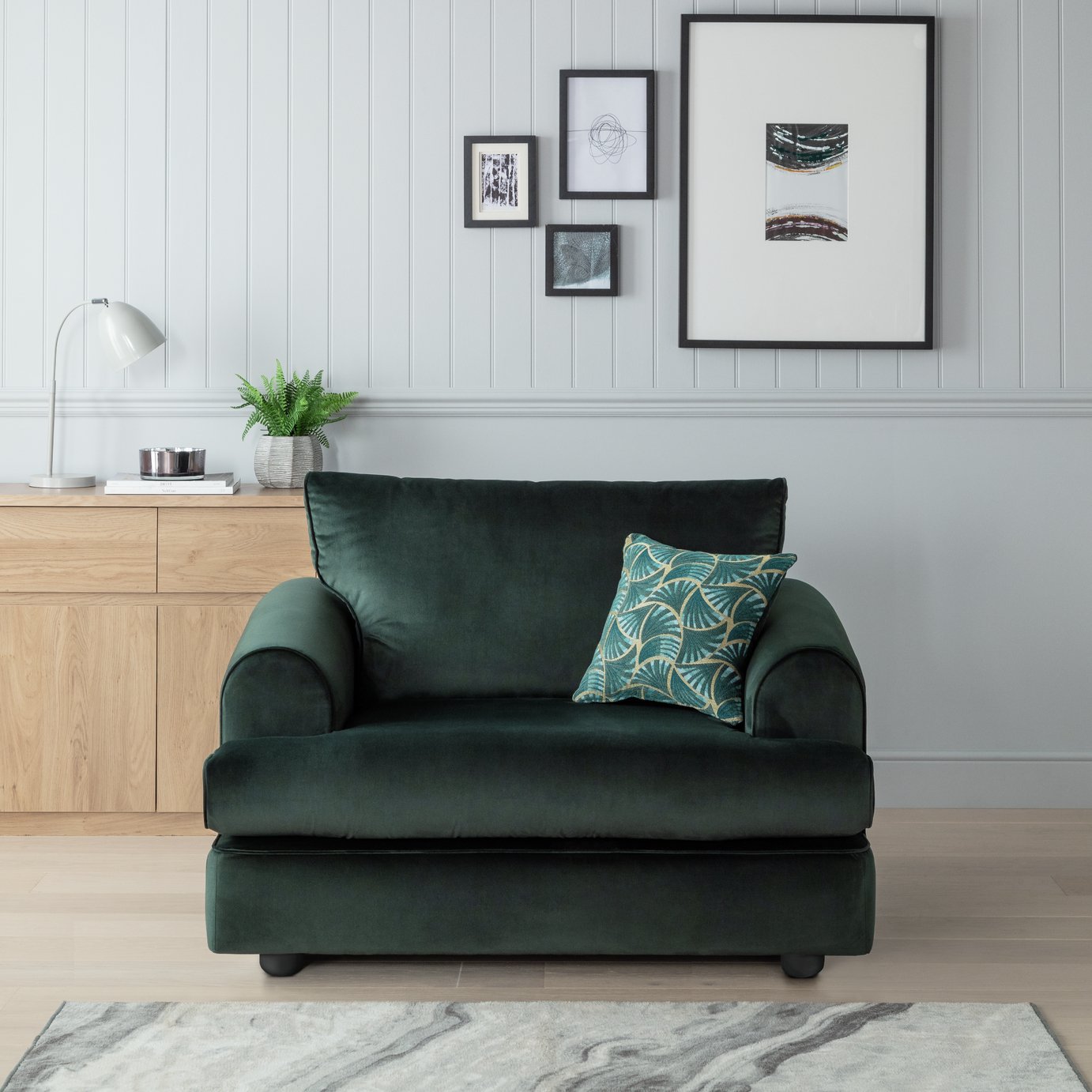 Argos Home Atticus Velvet Cuddle Chair Review