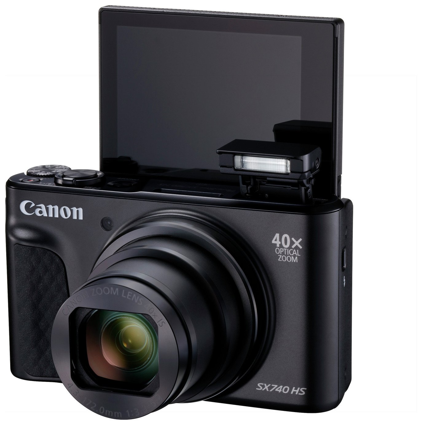 Canon PowerShot SX740 HS 40倍ズームフラッシュ機能あり Buy Canon PowerShot SX740 HS Lite 40x Zoom Camera - Black
