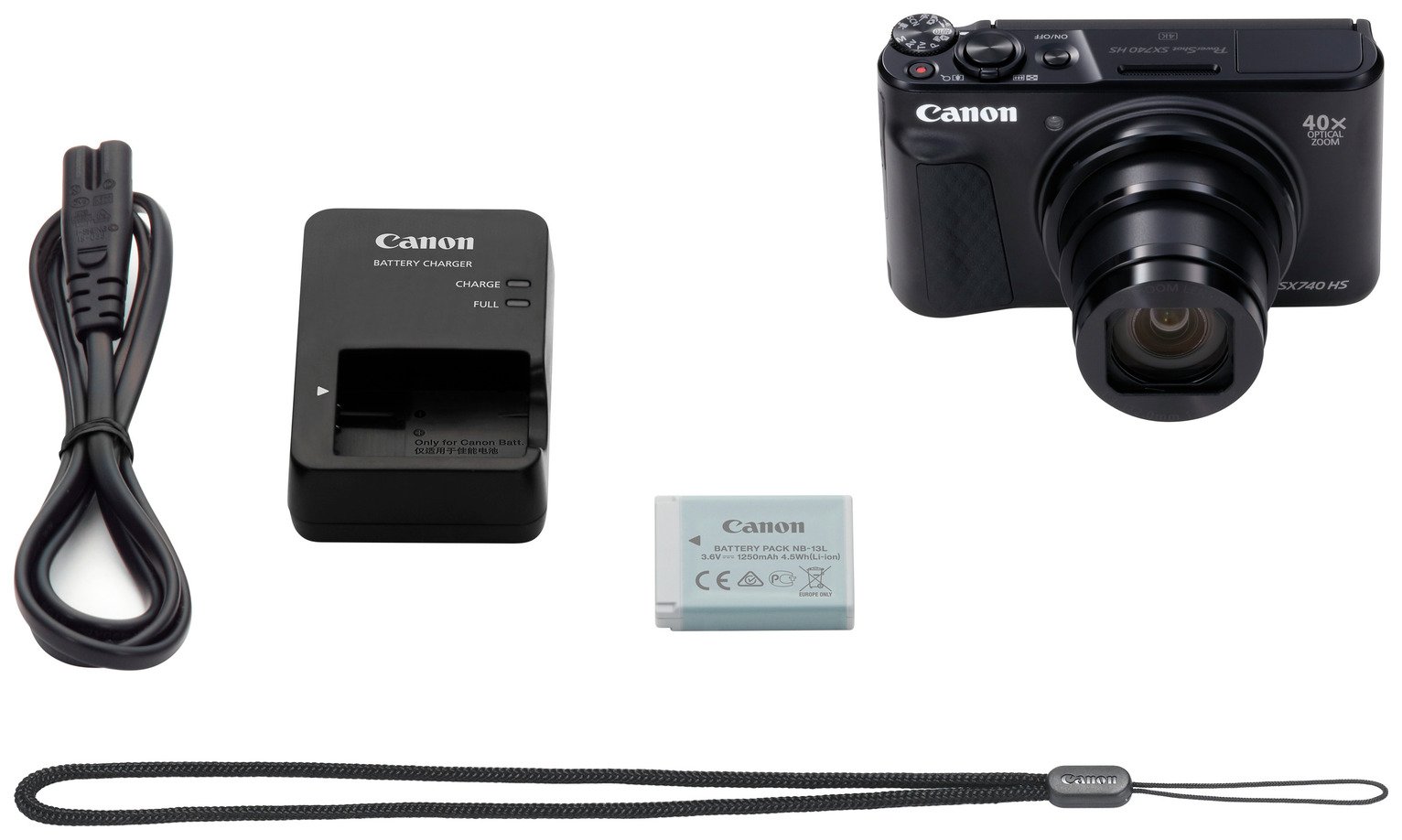 Buy Canon PowerShot SX740 HS Lite 40x Zoom Camera - Black
