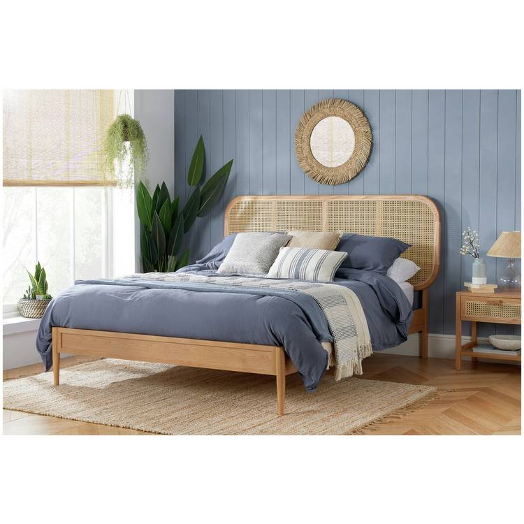 Birlea Elina Double Wooden Bed Frame  - Oak 0