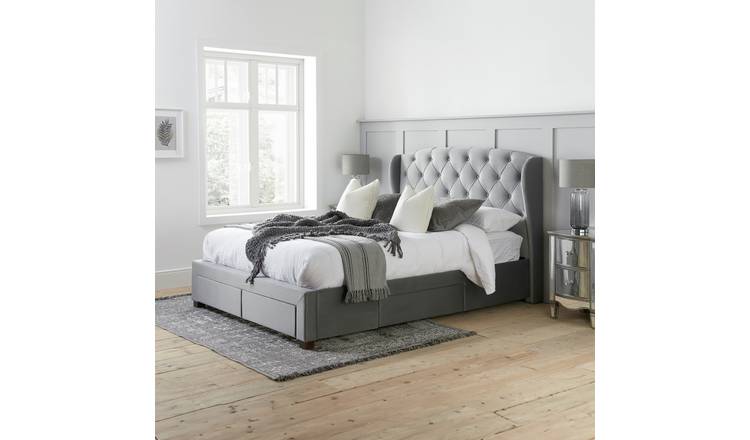 Birlea Hope 4 Drawer Double Storage Bed Frame - Grey