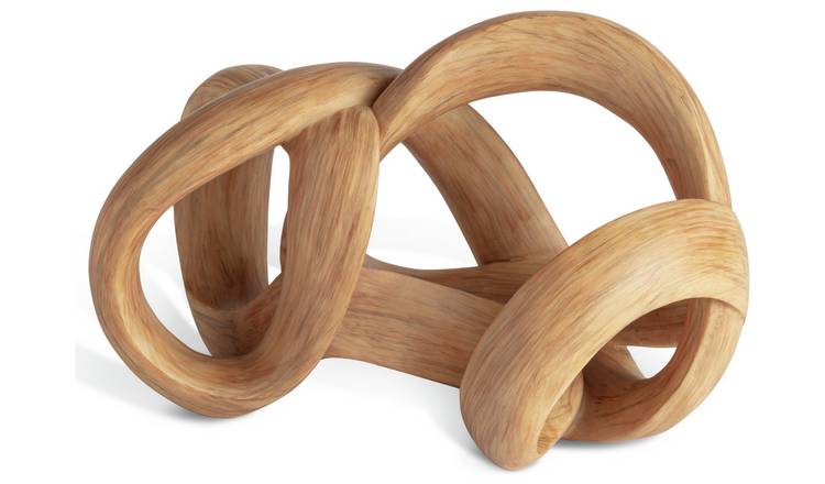 Habitat Wooden Effect Knot Ornament