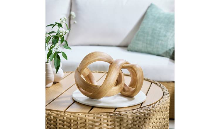 Habitat Wooden Effect Knot Ornament