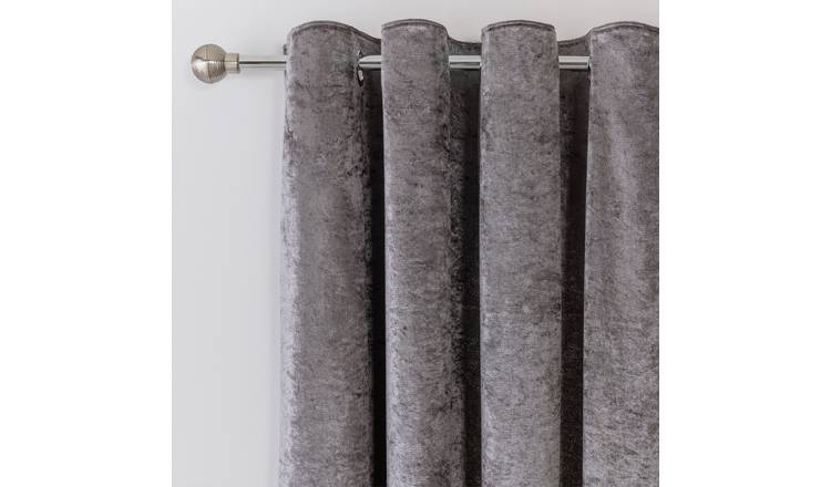 Buy Argos Home Crushed Velvet Fully Lined Eyelet Curtains, Curtains