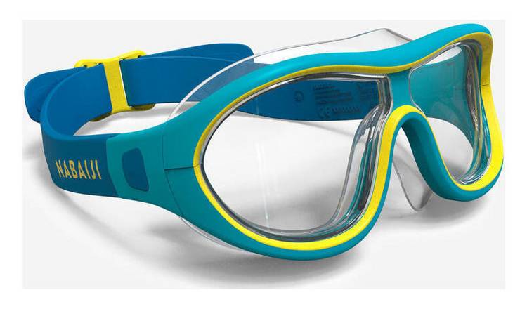 Decathlon 100 Junior Swimming Pool Mask - Blue and Yellow