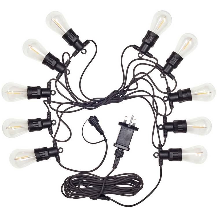 Smart Garden 10 Vintage Festoon String Lights - Warm White 0