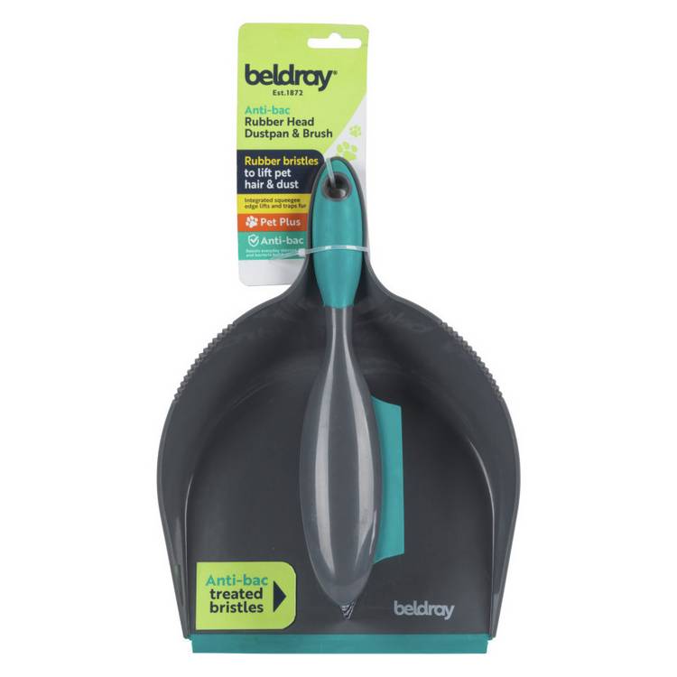 Beldray Pet Plus Dustpan & Brush Set - Blue 0