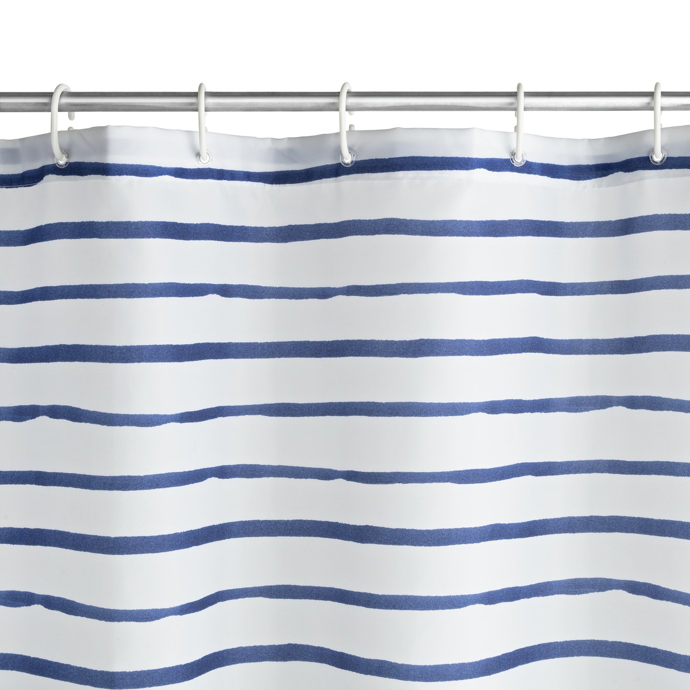 striped shower curtain