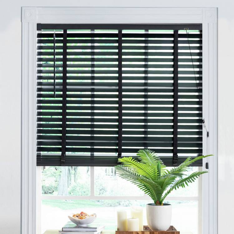 Little Black Book Basswood Slate Grey Venetian Blind - 110cm 0