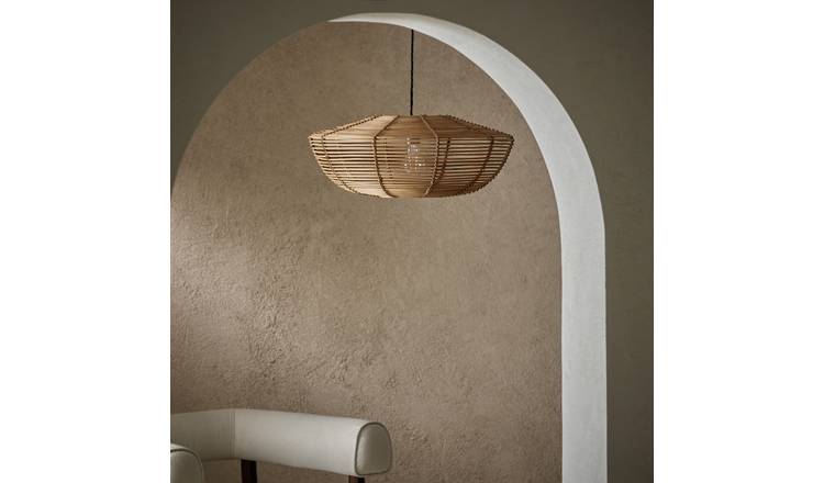 Habitat Mariana Rattan Lampshade - 50cm