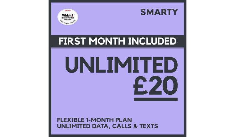 SMARTY UNLIMITED Pre-loaded Pay As You Go SIM