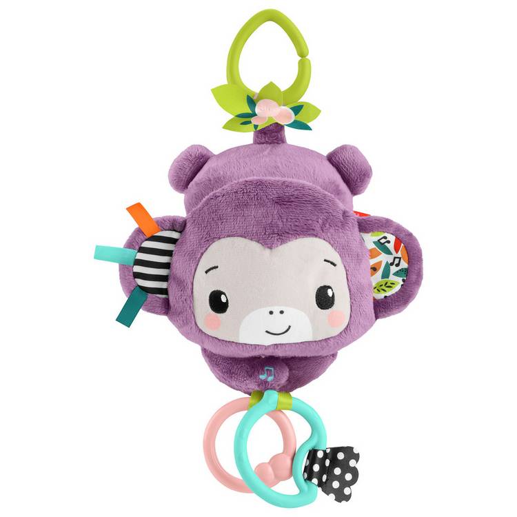 Fisher-Price Sing & Go Purple Monkey Plush Sensory Toy  0